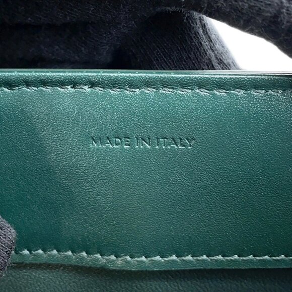 CELINE Classic 16 Seize 2-Way Handbag Leather Green 187373 - Picture 16 of 16